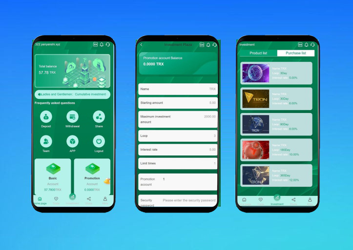 多国语言TRX投资理财系统源码，波场trx自动归集钱包，虚拟货币区块链投资源码