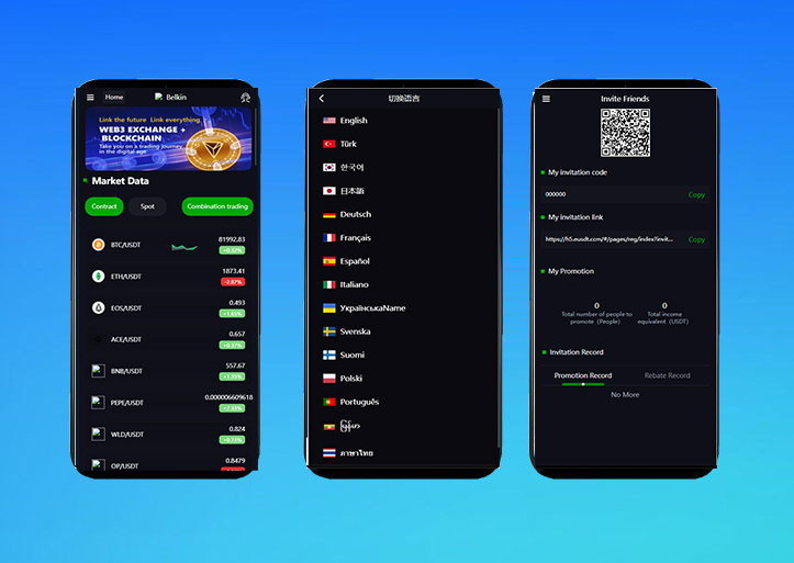 运营版全新UI多语言海外交易所/UNIAPP已经修复/补充了教程/附带搭建教程